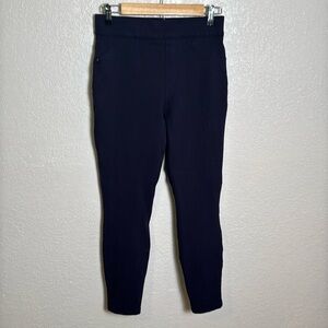 Spanx Women’s Medium Pull On Black Pants‎ Leggings Stretchy Elastic Waistband